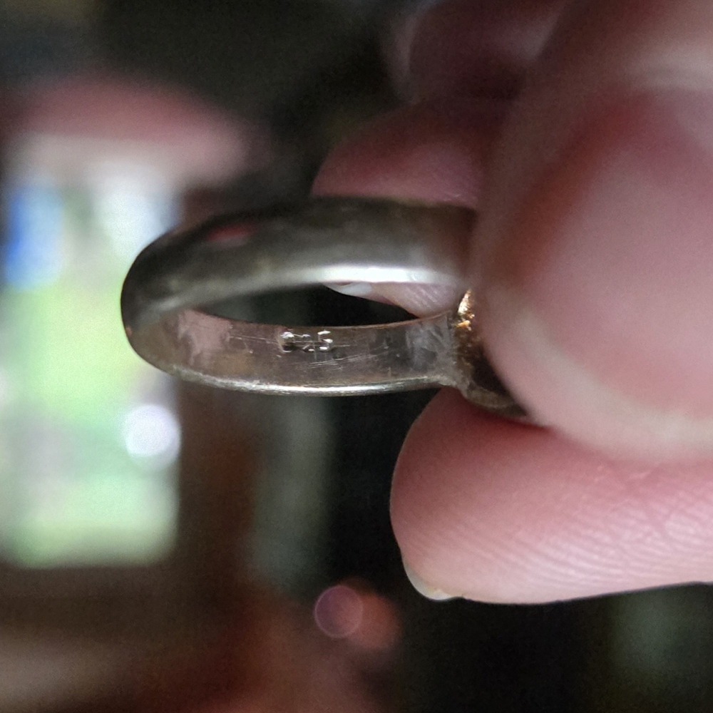 Opalite sterling Ring sz6.5 - Picture 7 of 7